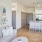 a living room with a couch and a table
