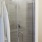 a shower with a glass door