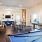 a pool table in a room