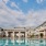 a pool in a courtyard